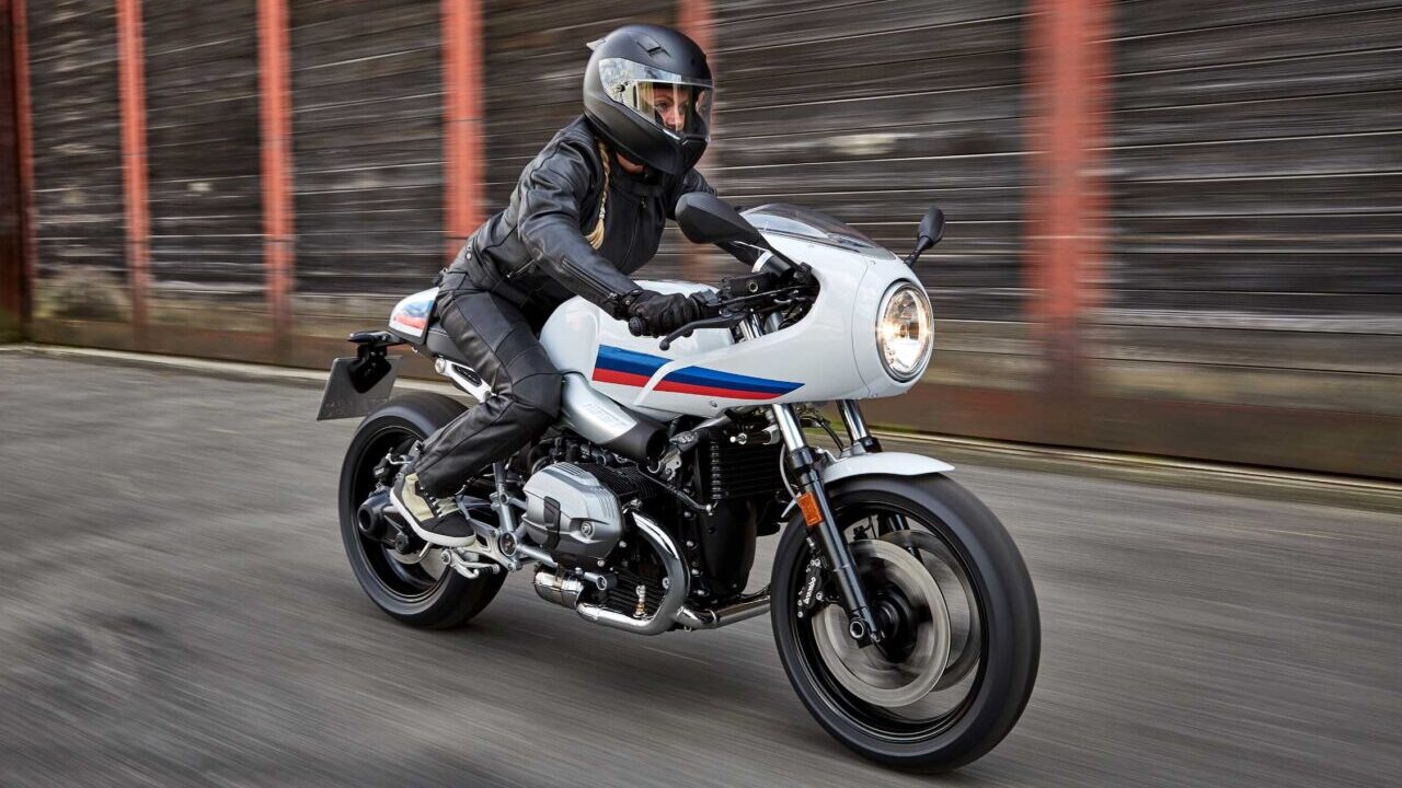 BMW R NineT Racer on the street